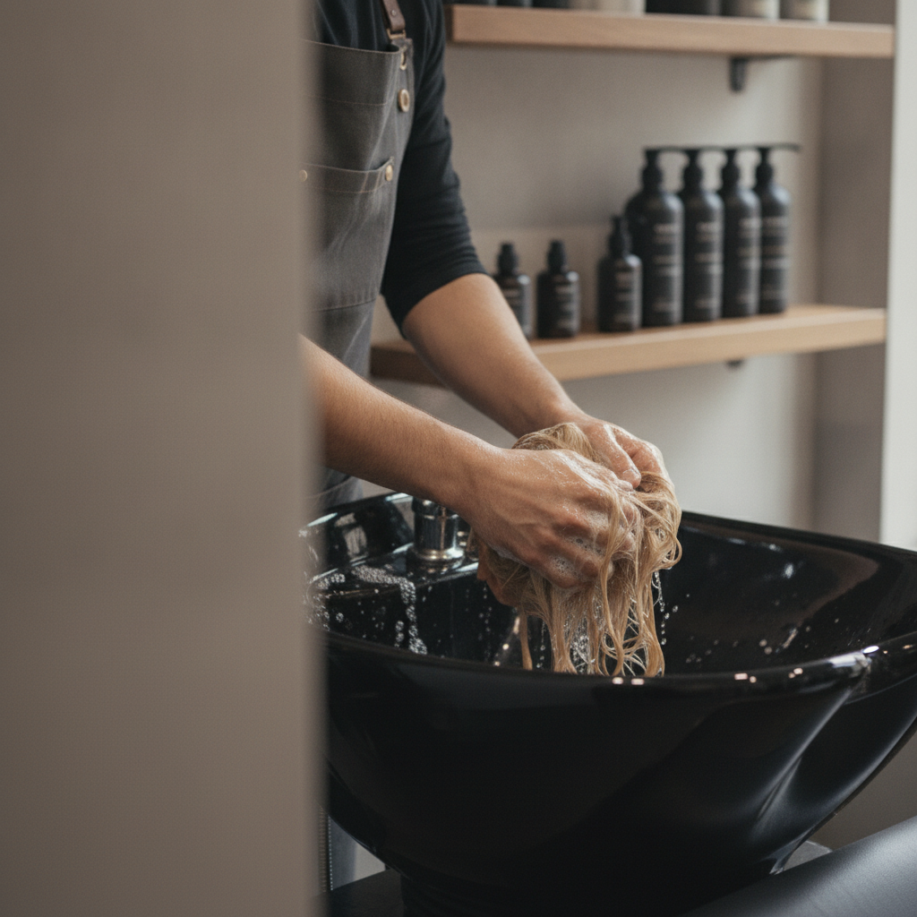 Salon çalışmasından bir kare
