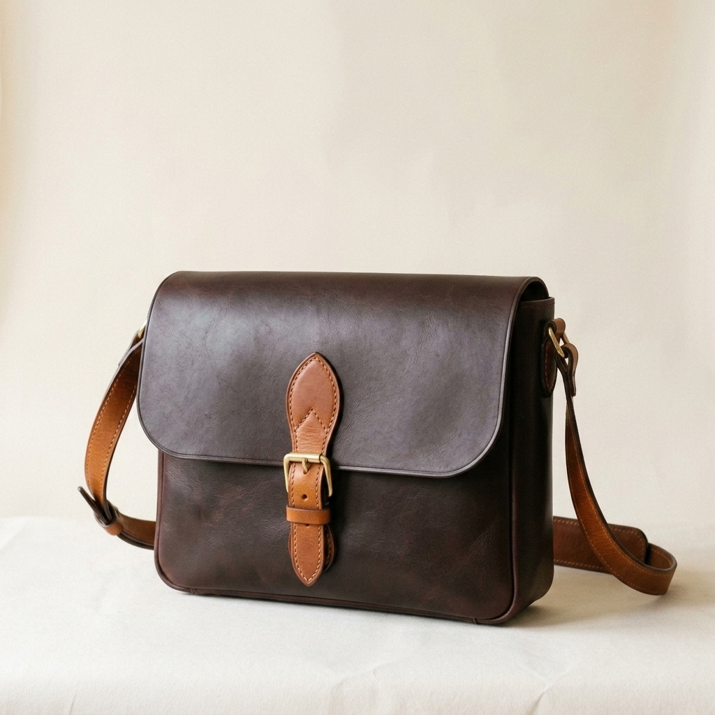 Leather Messenger Bag
